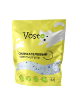 Vosto силикагелевый наполнитель для кошек, с синими гранулами, без аромата, 8 л