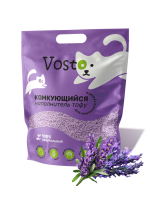 Vosto комкующийся наполнитель для кошек Тофу, лаванда 10 л