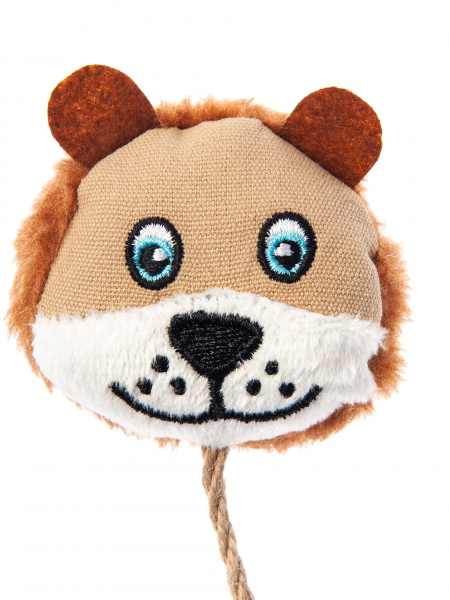 Pet-it игрушка для кошек Львенок с шариком, с мятой, 6х21 см